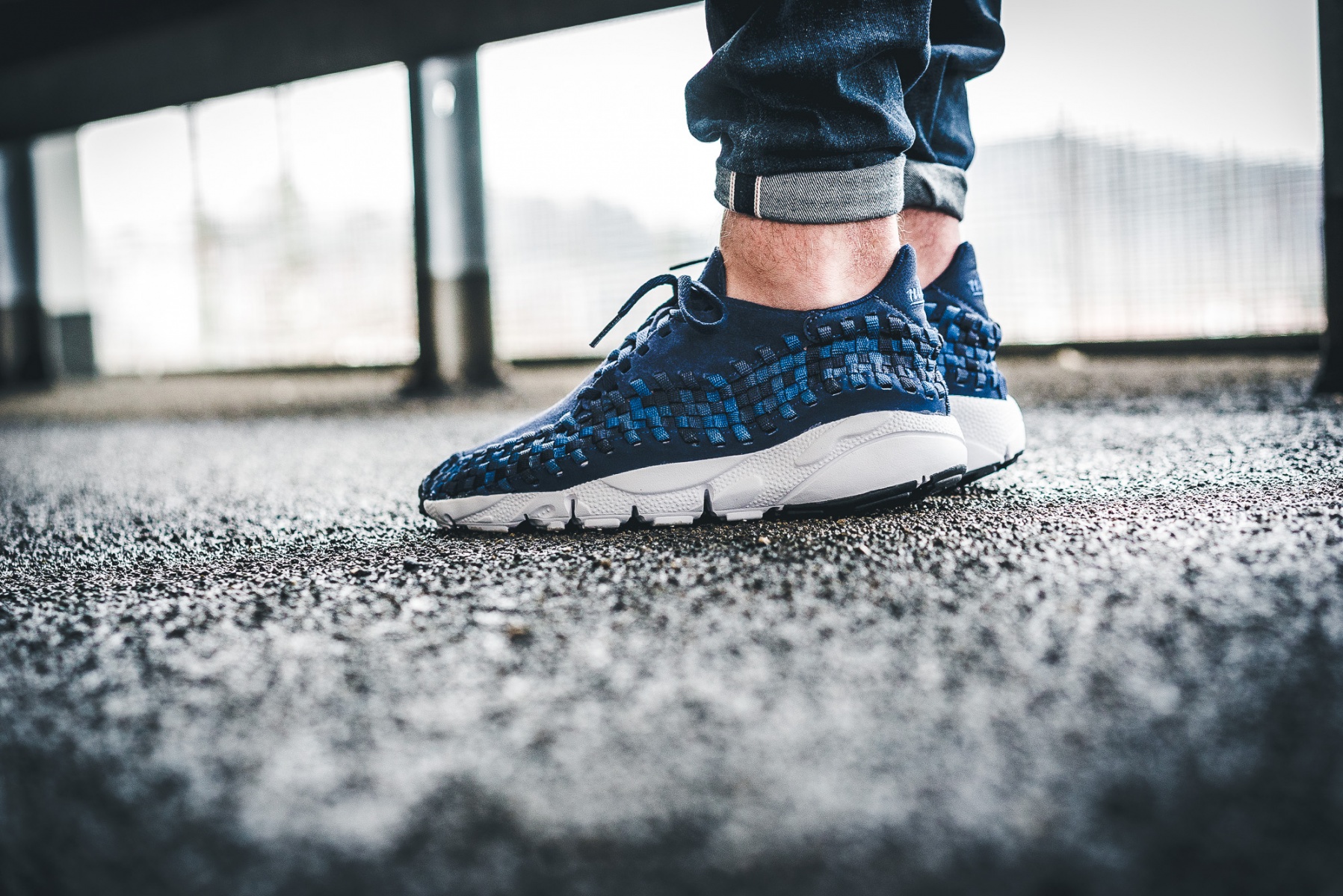 Nike footscape blue best sale
